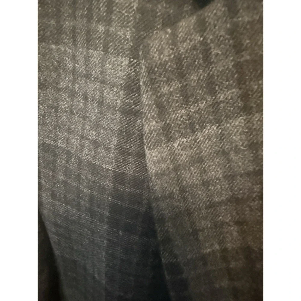 Vince Sport Coat 42 R Mens Navy‎ Blue Plaid Unstructured Wool Slim Blazer